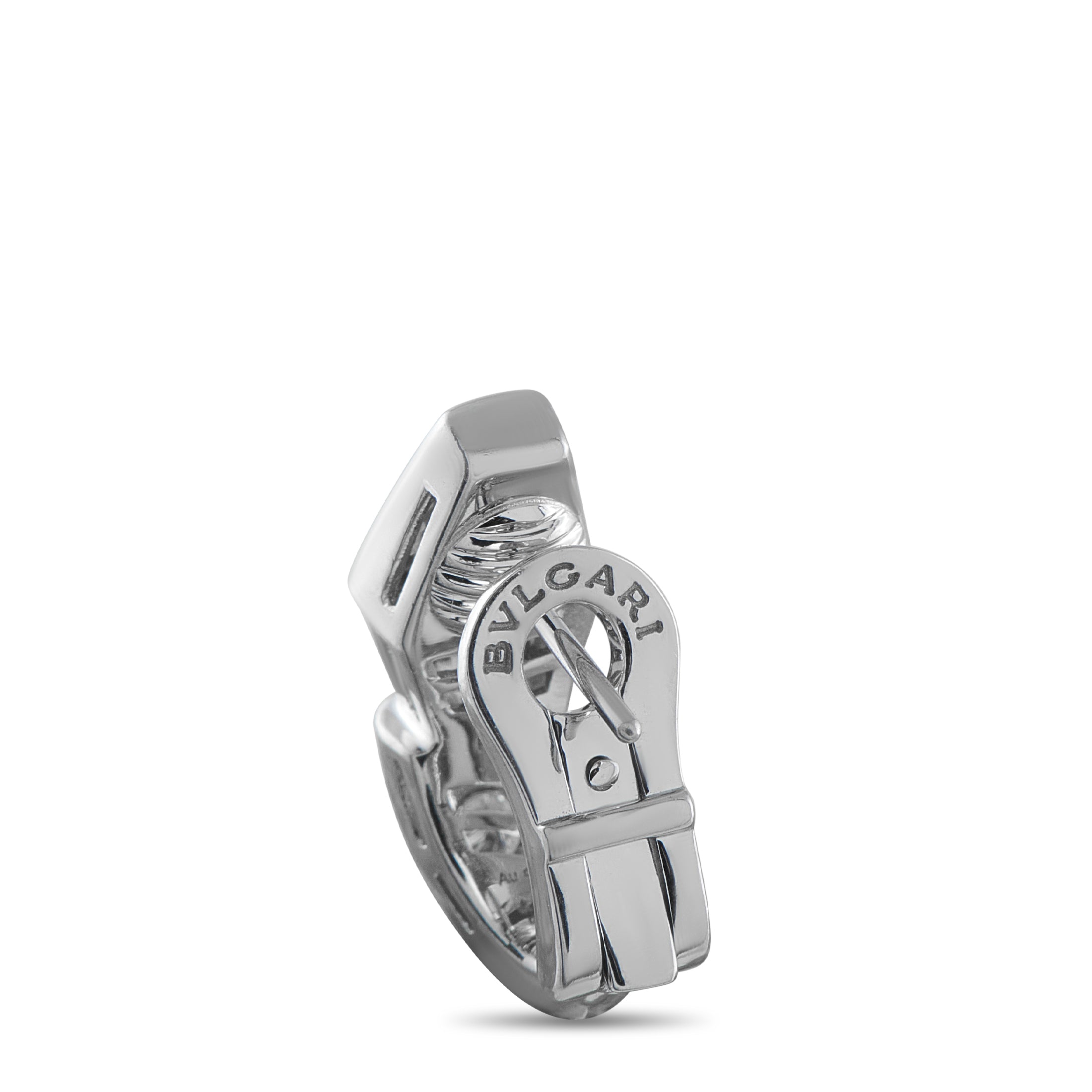 Bvlgari Serpenti 18K White Gold 1.52ct Diamond Earrings
