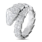Bvlgari Serpenti 18K White Gold 1.89ct Diamond Ring