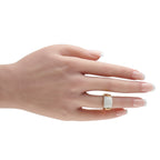 Bvlgari Tronchetto 18K Yellow Gold White Ceramic Ring