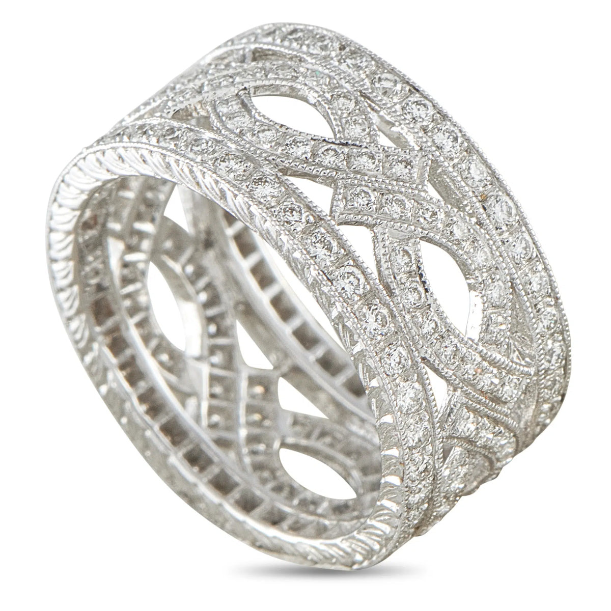 Carl Blackburn 18K White Gold 1.33ct Diamond Ring
