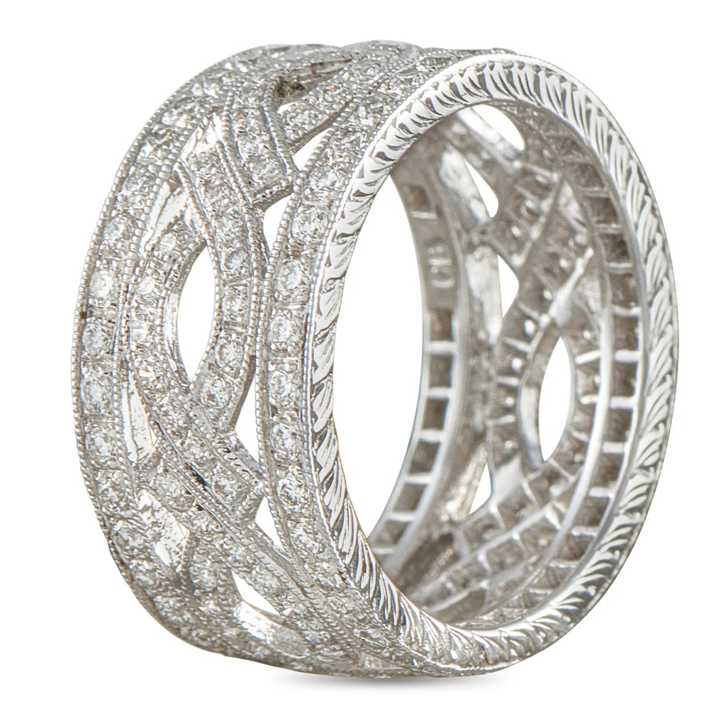 Carl Blackburn 18K White Gold 1.33ct Diamond Ring