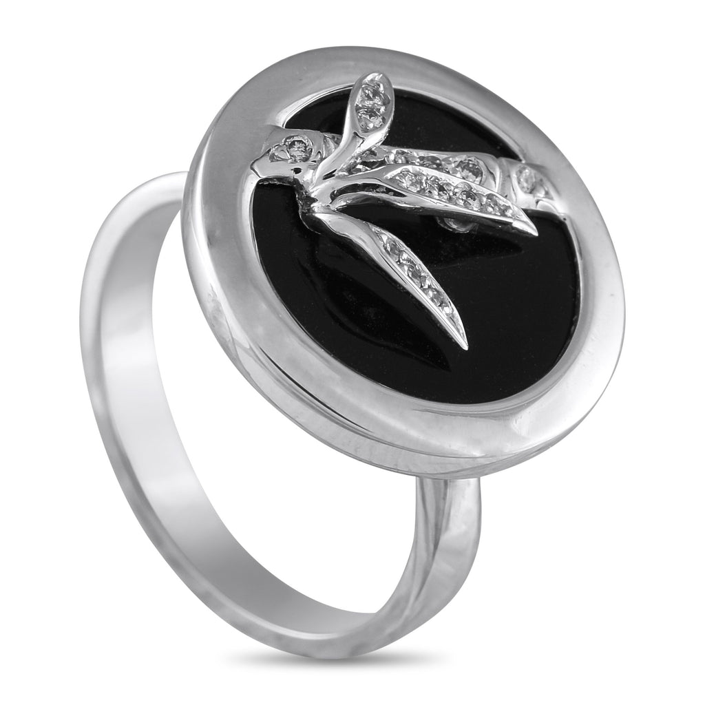 Carrera y CarreraBambu 18K White Gold 0.07ct Diamond Ring – Elevate any ensemble by adding this refined Carrera Y Carrera Bam