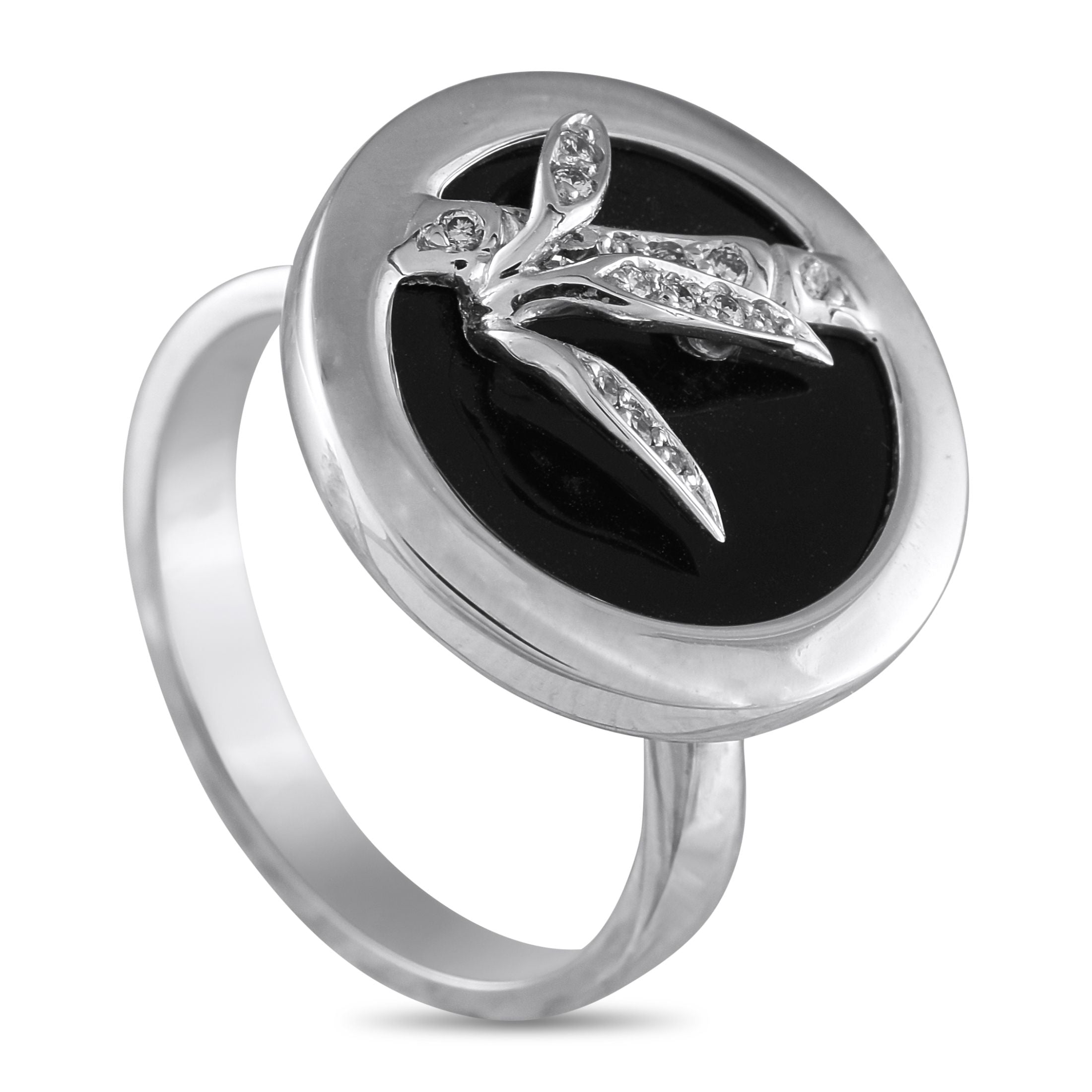 Carrera y CarreraBambu 18K White Gold 0.07ct Diamond Ring – Elevate any ensemble by adding this refined Carrera Y Carrera Bam