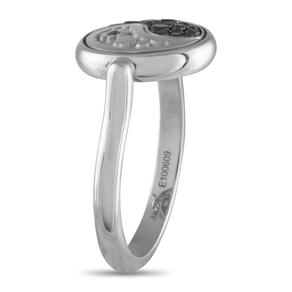 Carrera y Carrera18K White Gold 0.45ct Diamond Yin Yang Ring