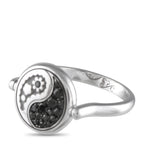 Carrera y Carrera18K White Gold 0.45ct Diamond Yin Yang Ring
