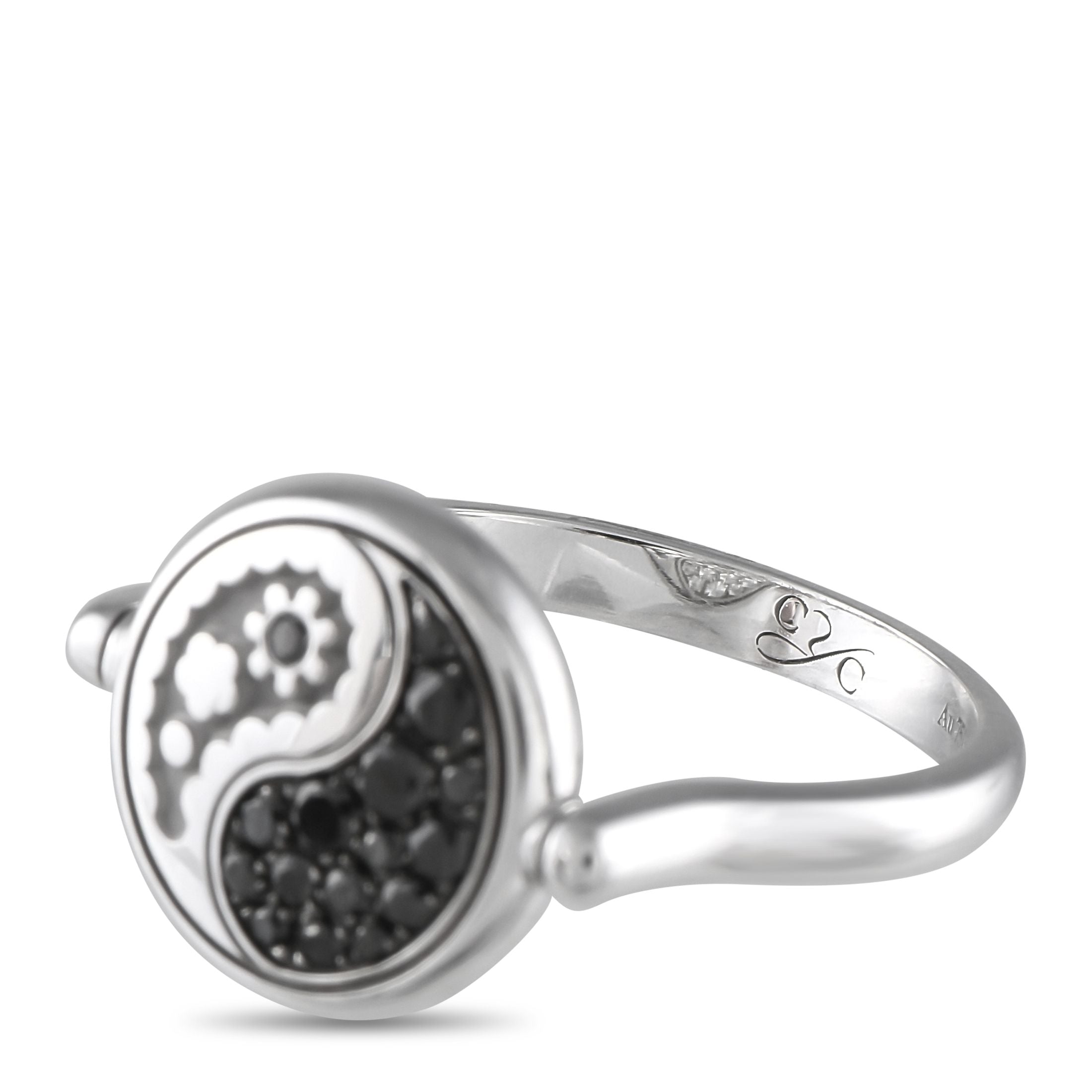 Carrera y Carrera18K White Gold 0.45ct Diamond Yin Yang Ring