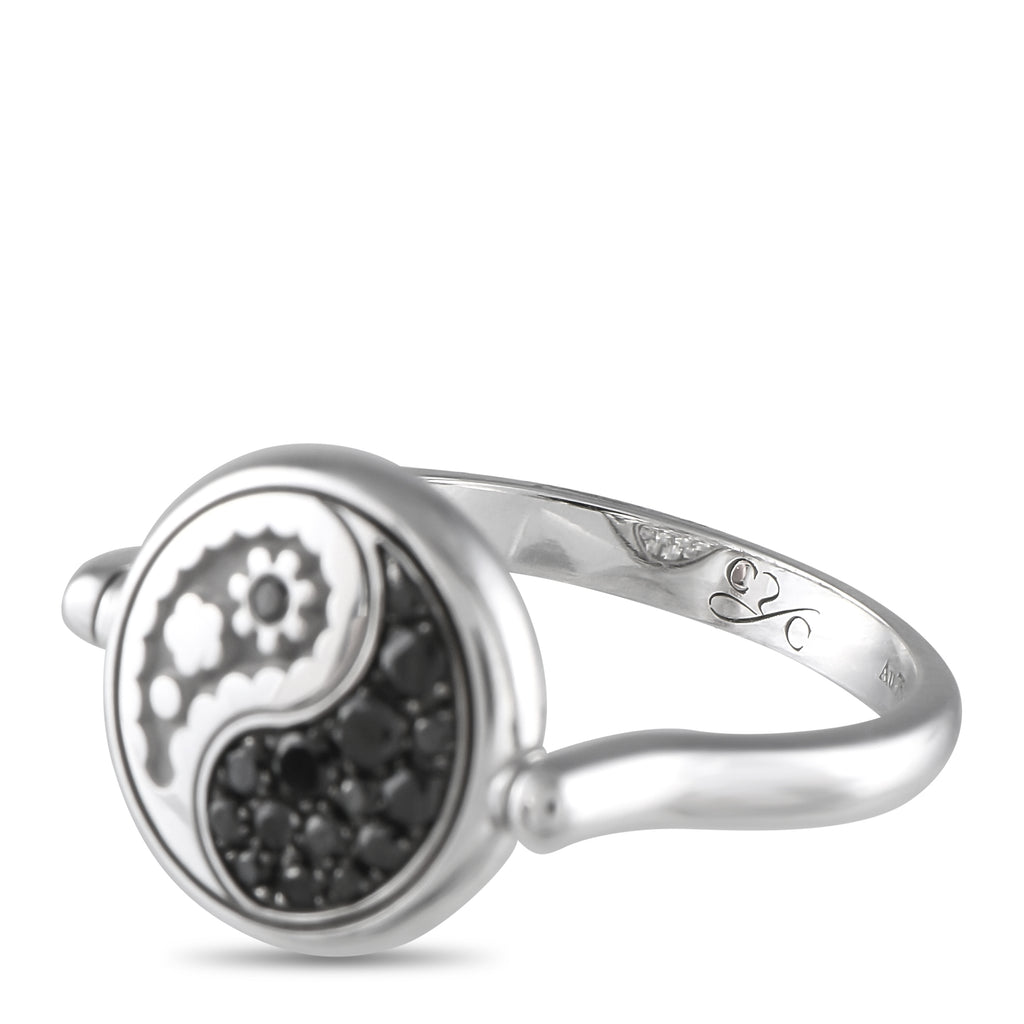 Carrera y Carrera 18K White Gold 0.45ct Diamond Yin Yang Ring
