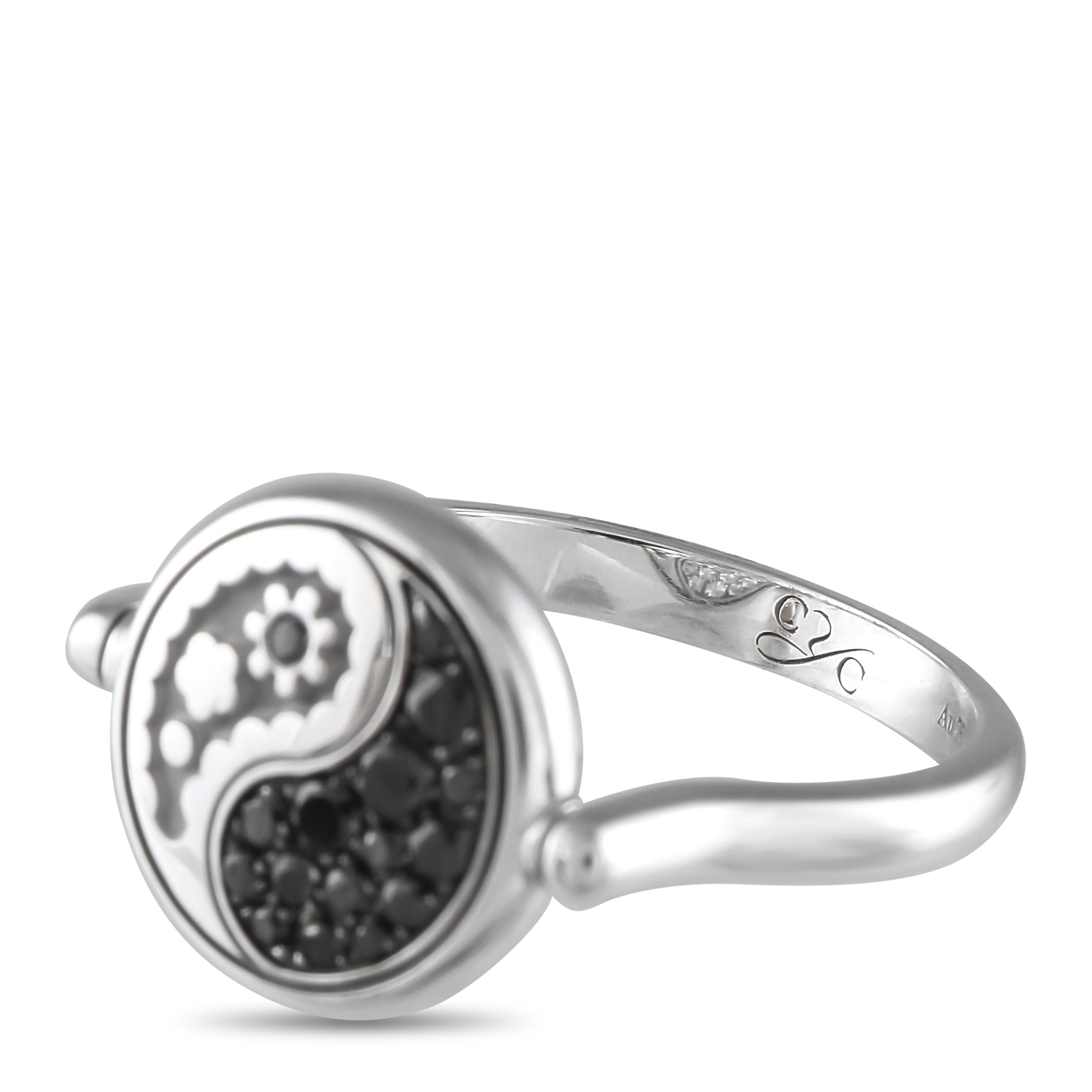 Carrera y Carrera 18K White Gold 0.45ct Diamond Yin Yang Ring