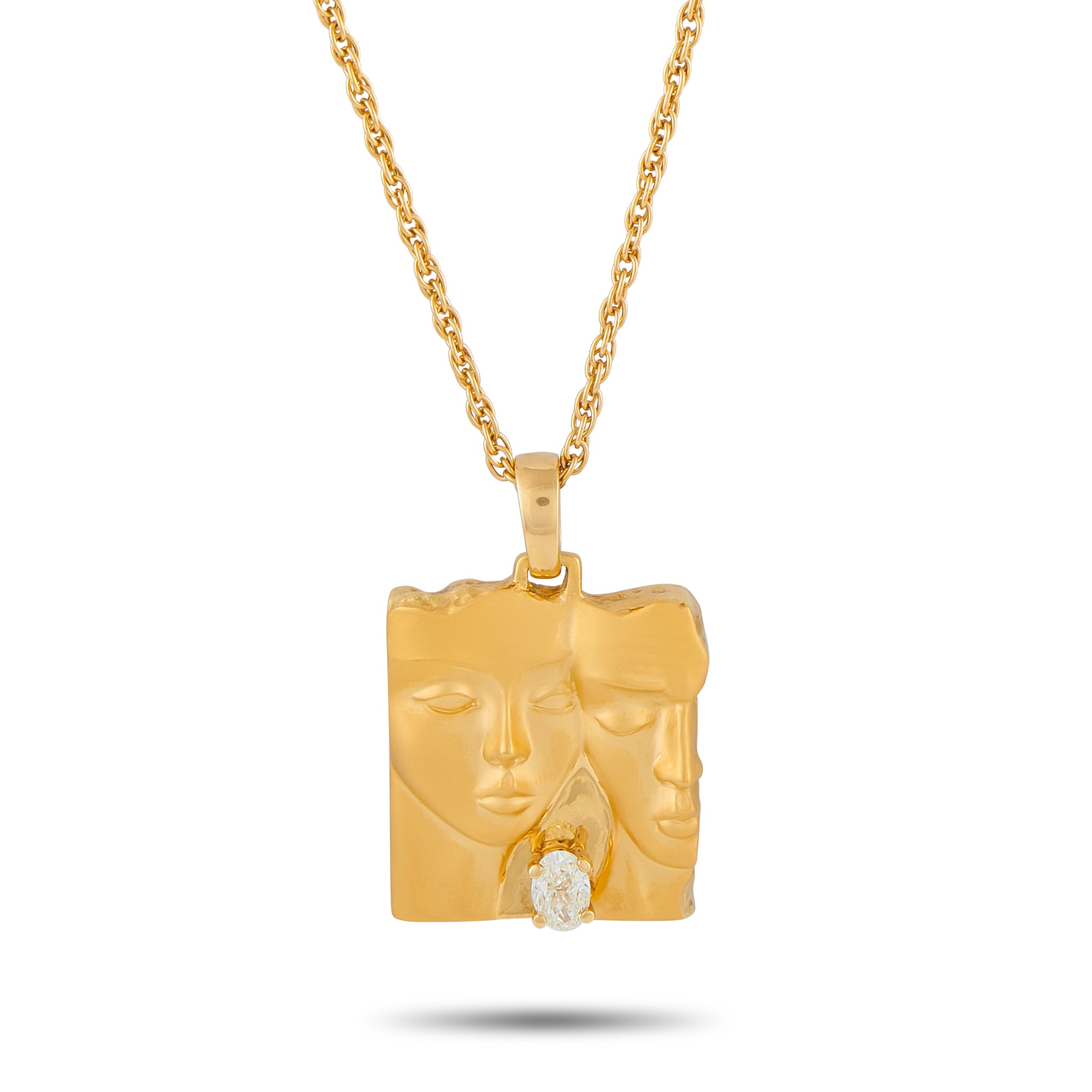 CARRERA Y CARRERA 18K Yellow Gold 0.50ct Diamond Pendant
