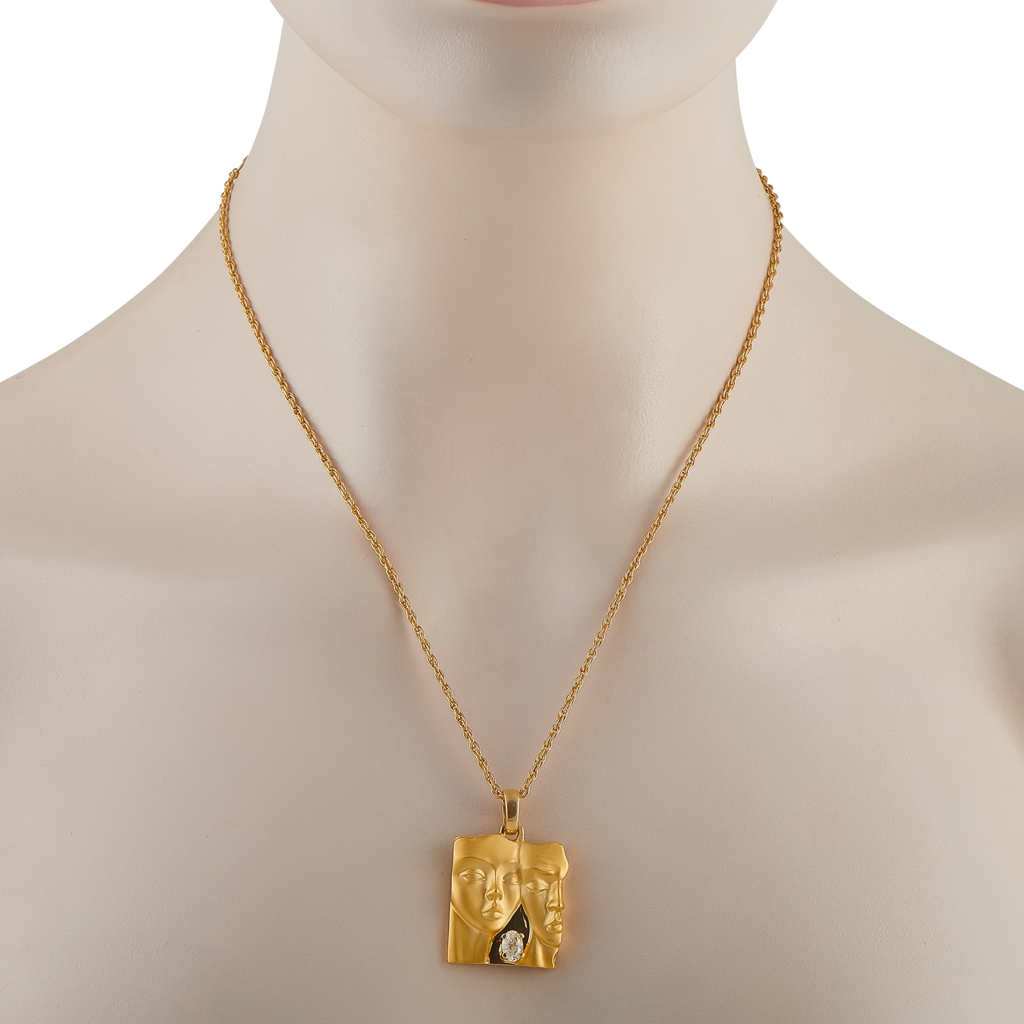 CARRERA Y CARRERA 18K Yellow Gold 0.50ct Diamond Pendant