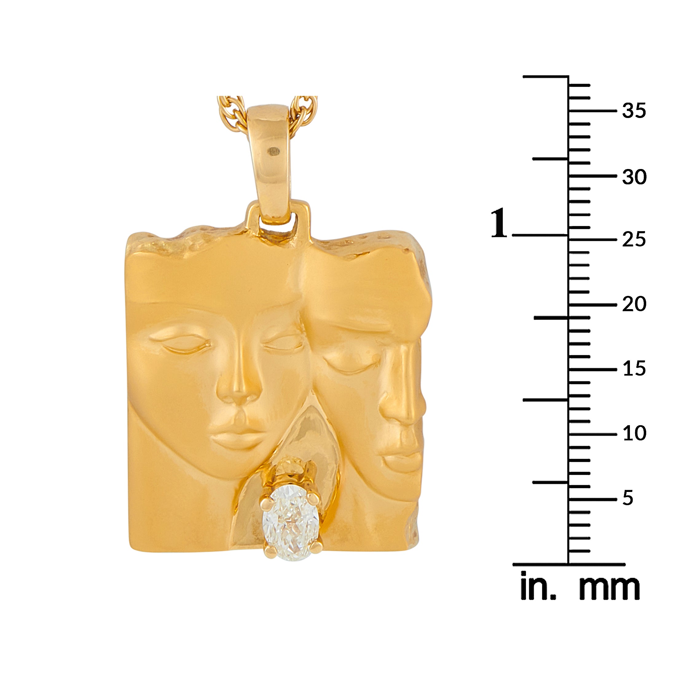 CARRERA Y CARRERA 18K Yellow Gold 0.50ct Diamond Pendant