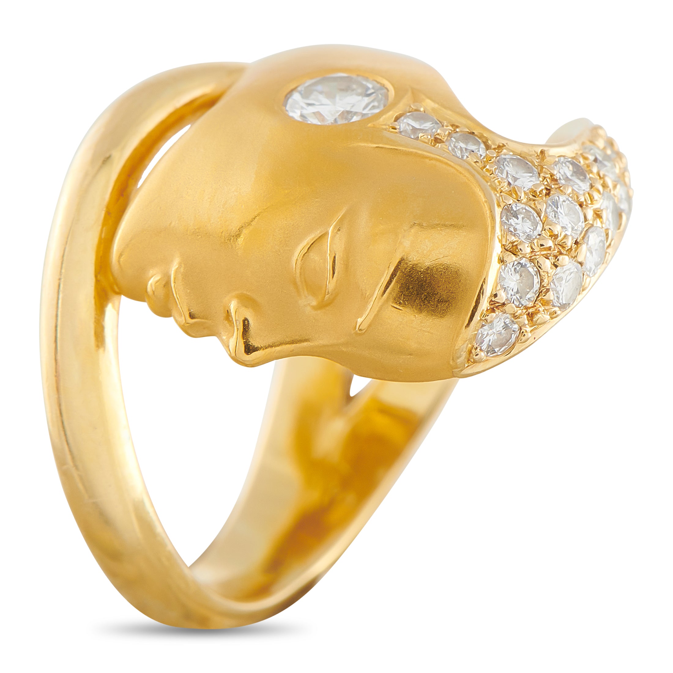 Carrera y Carrera 18K Yellow Gold Diamond Ring
