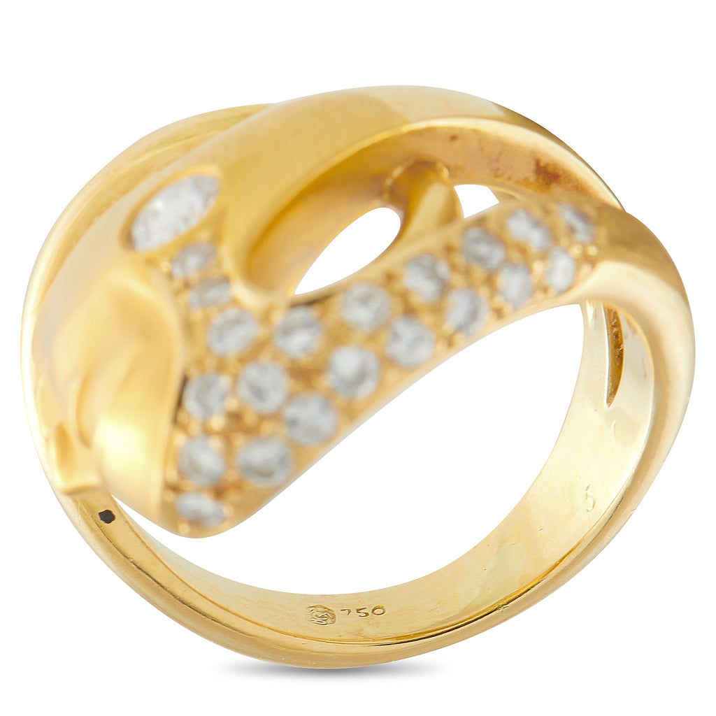 Carrera y Carrera 18K Yellow Gold Diamond Ring