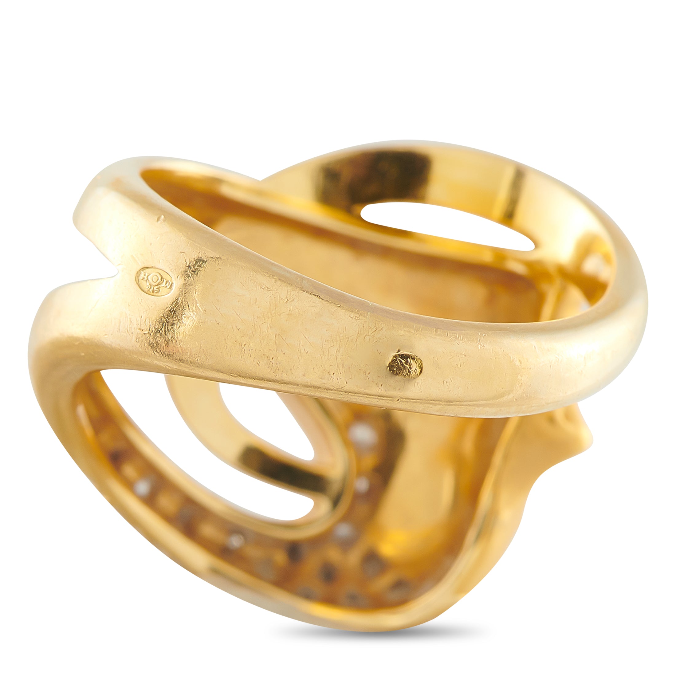Carrera y Carrera 18K Yellow Gold Diamond Ring