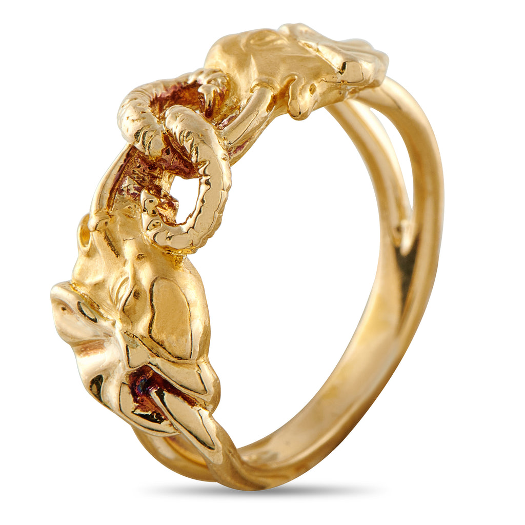 Carrera y Carrera 18K Yellow Gold Elephant Ring