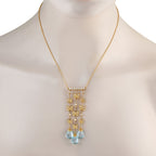Carrera y CarreraBaile de Mariposas 18K Yellow Gold 1.45ct Diamond and Topaz Necklace