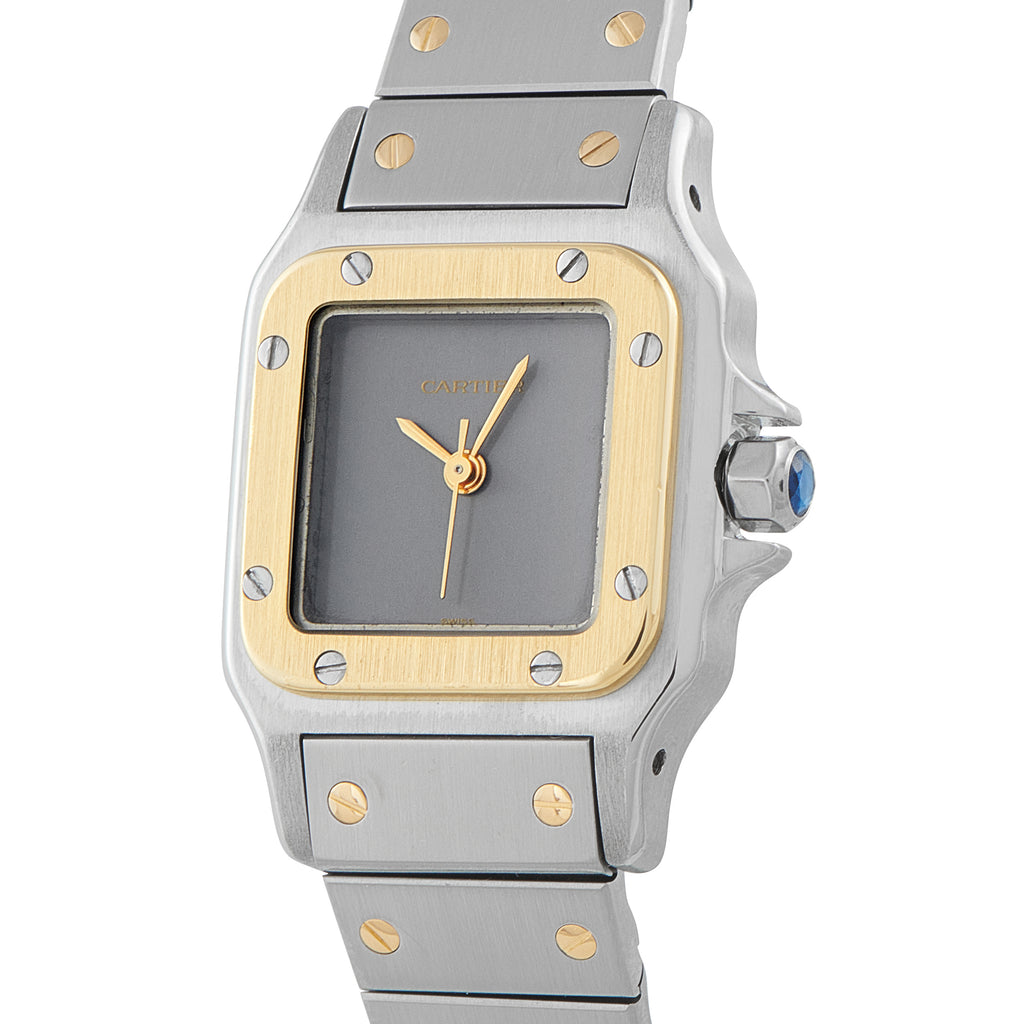 Cartier Santos Carrée Gray Ghost Dial Two-Tone Watch