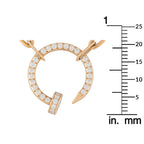 Cartier Juste un Clou 18K Rose Gold 0.40ct Diamond Necklace