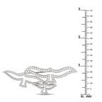 Cartier 18K White Gold 1.12ct Diamond Dove Brooch