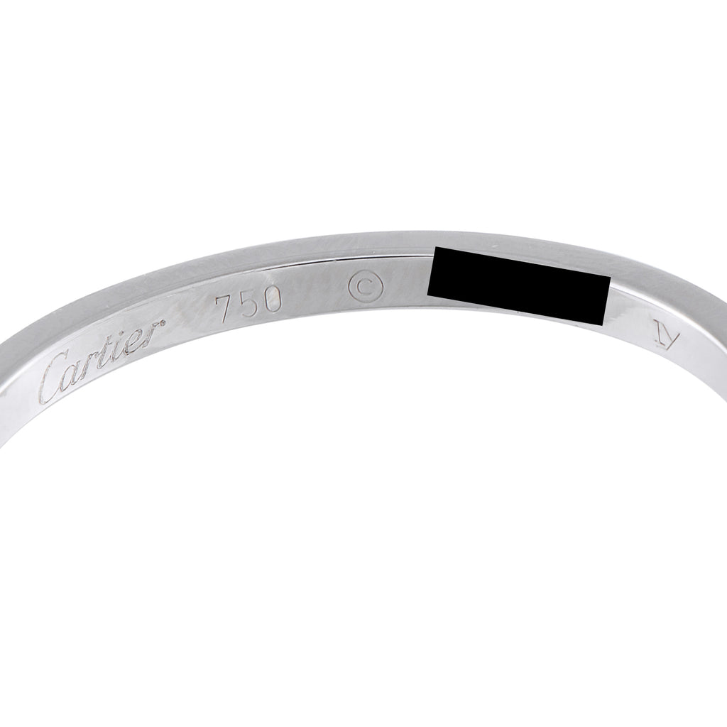Cartier 18K White Gold 1.50ct Diamond Hoop Earrings