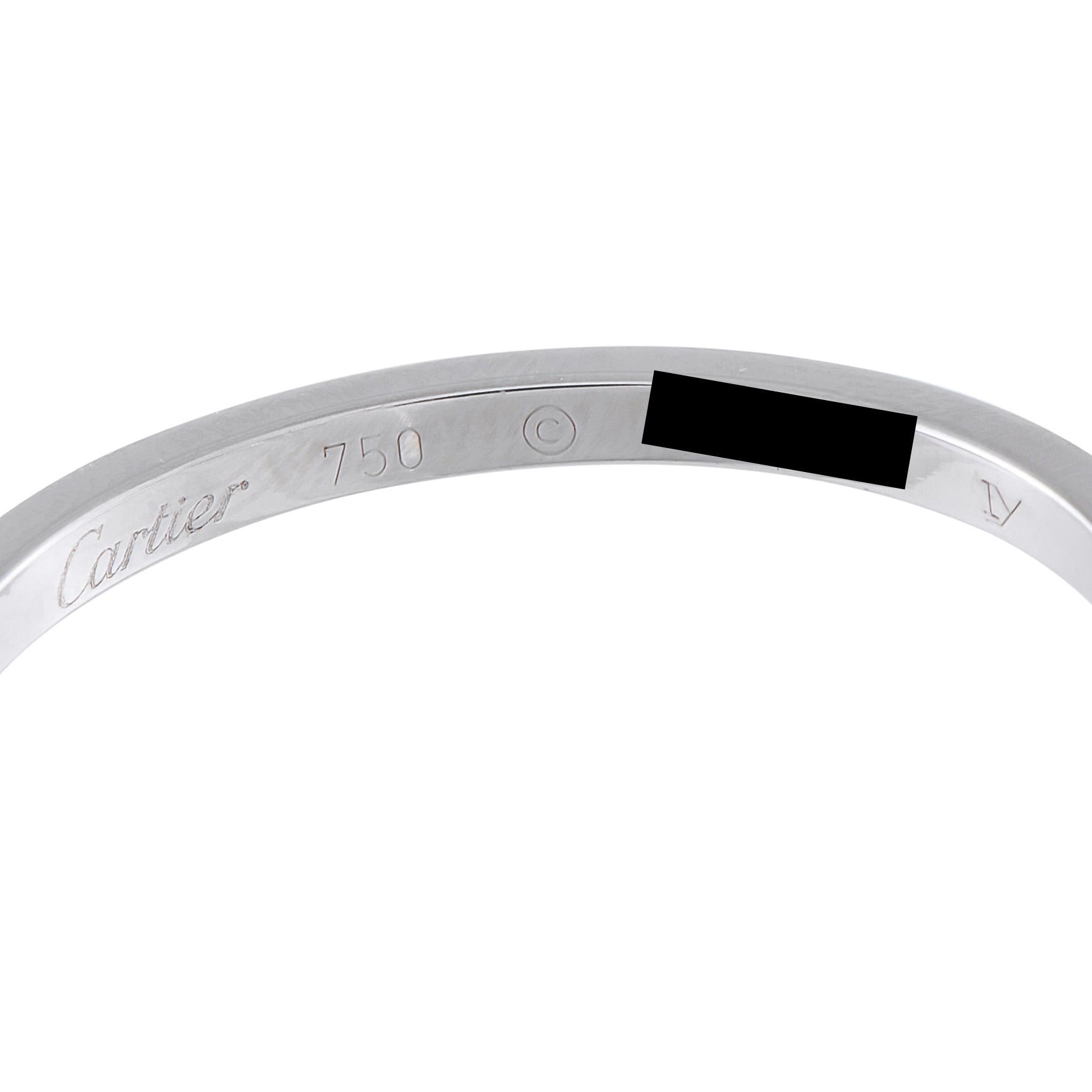 Cartier 18K White Gold 1.50ct Diamond Hoop Earrings