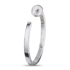 Cartier 18K White Gold 1.50ct Diamond Hoop Earrings