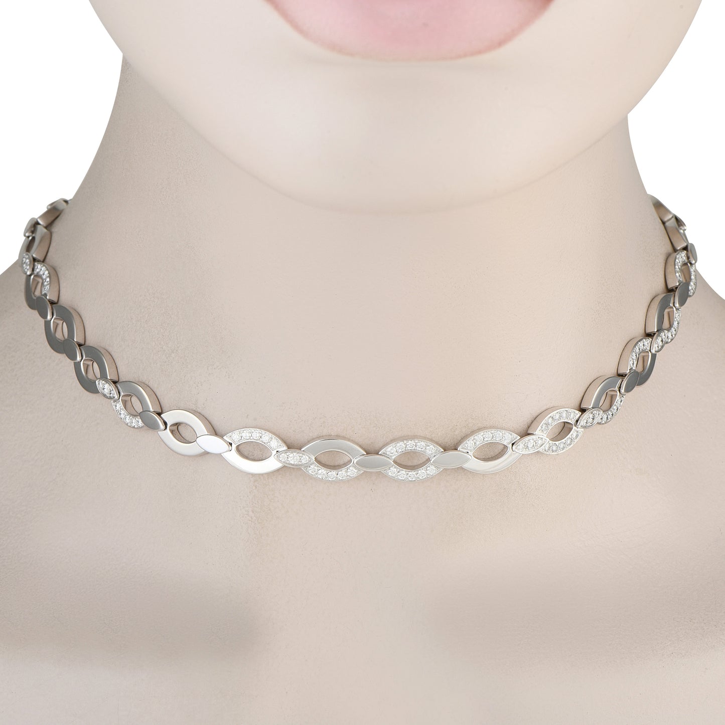 Cartier Diadea 18K White Gold Diamond Necklace