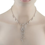 Cartier Platinum Diamond Waterfall Necklace