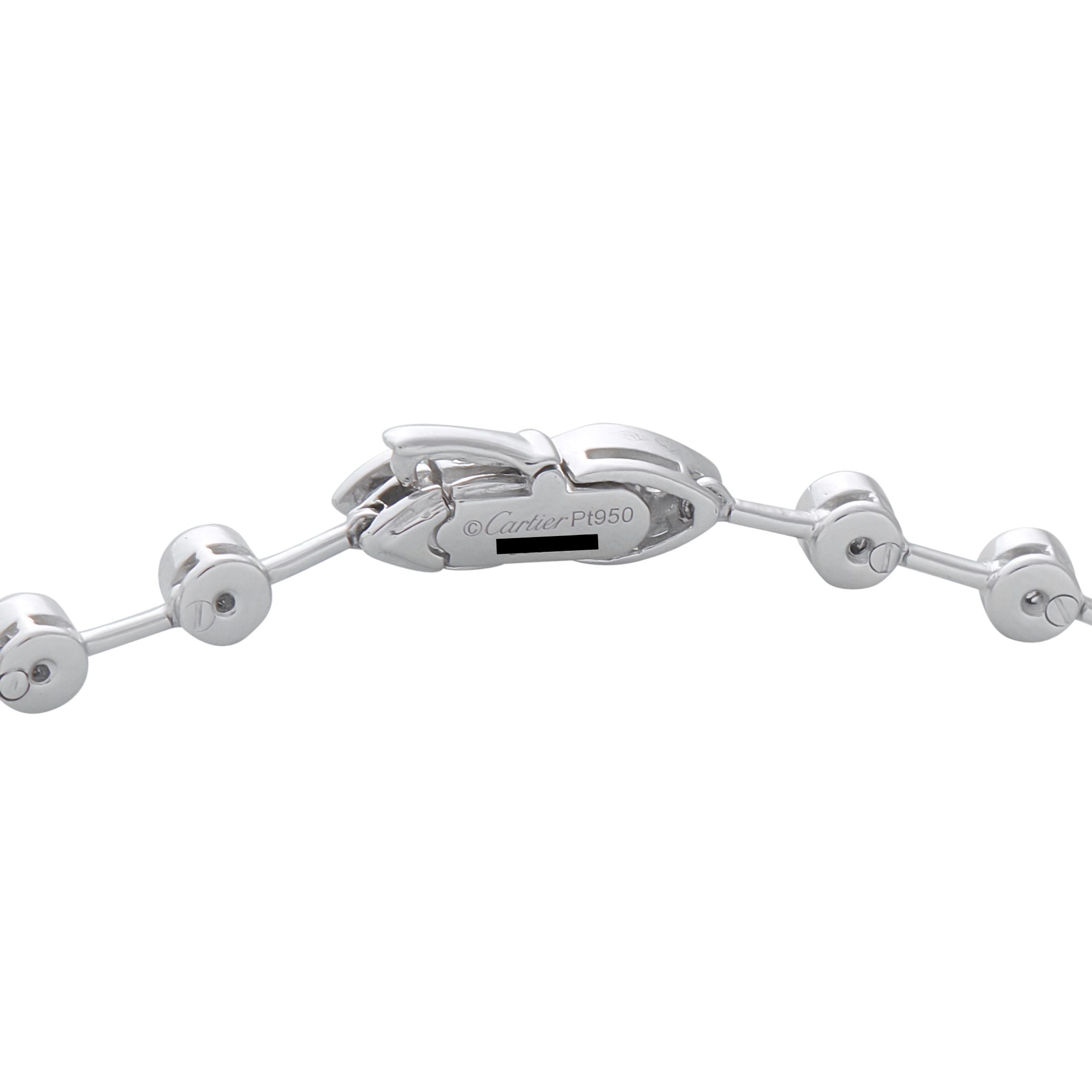 Cartier Platinum Diamond Waterfall Necklace