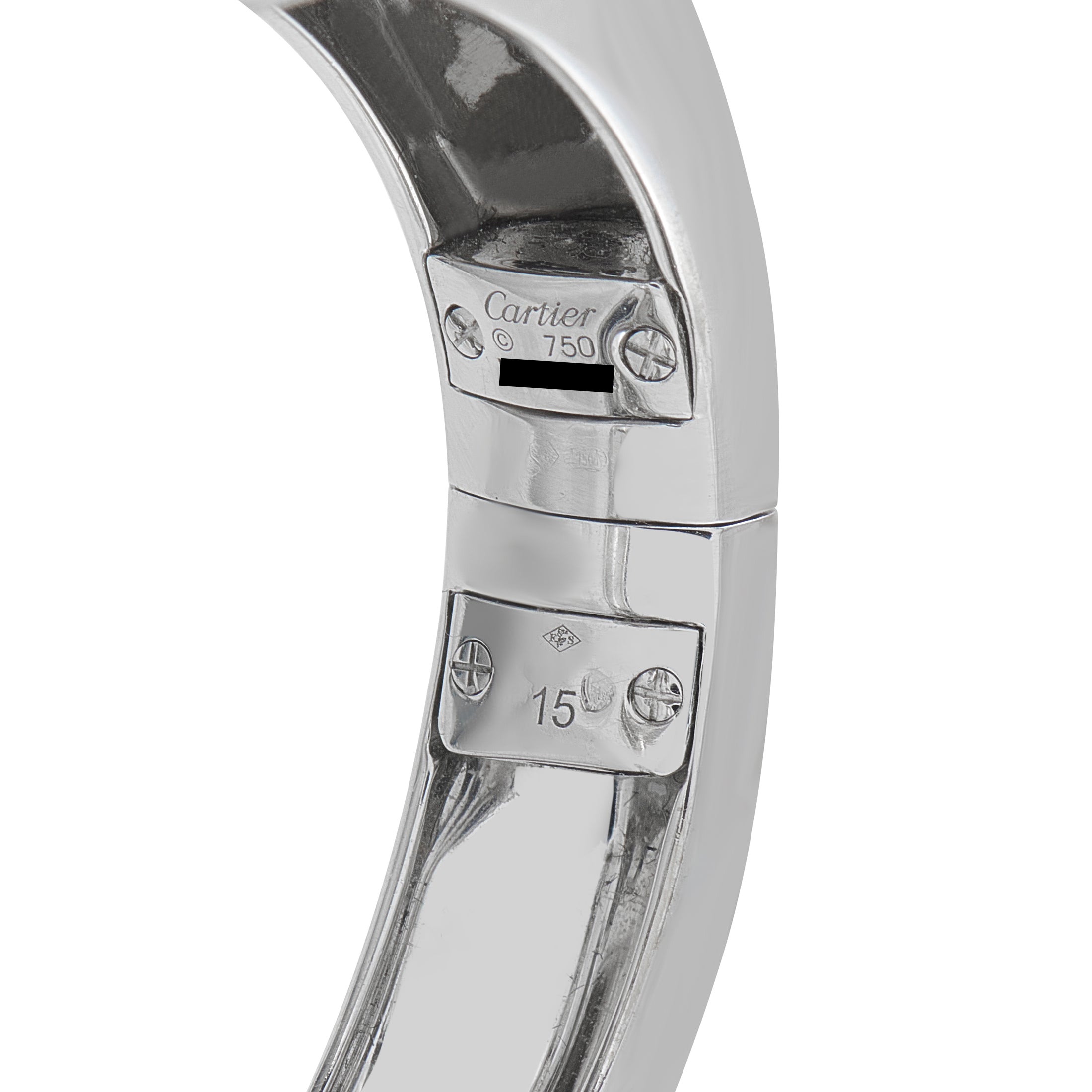 CartierPanthère 18K White Gold 4.33ct Diamond, Onyx and Emerald Cuff Bracelet