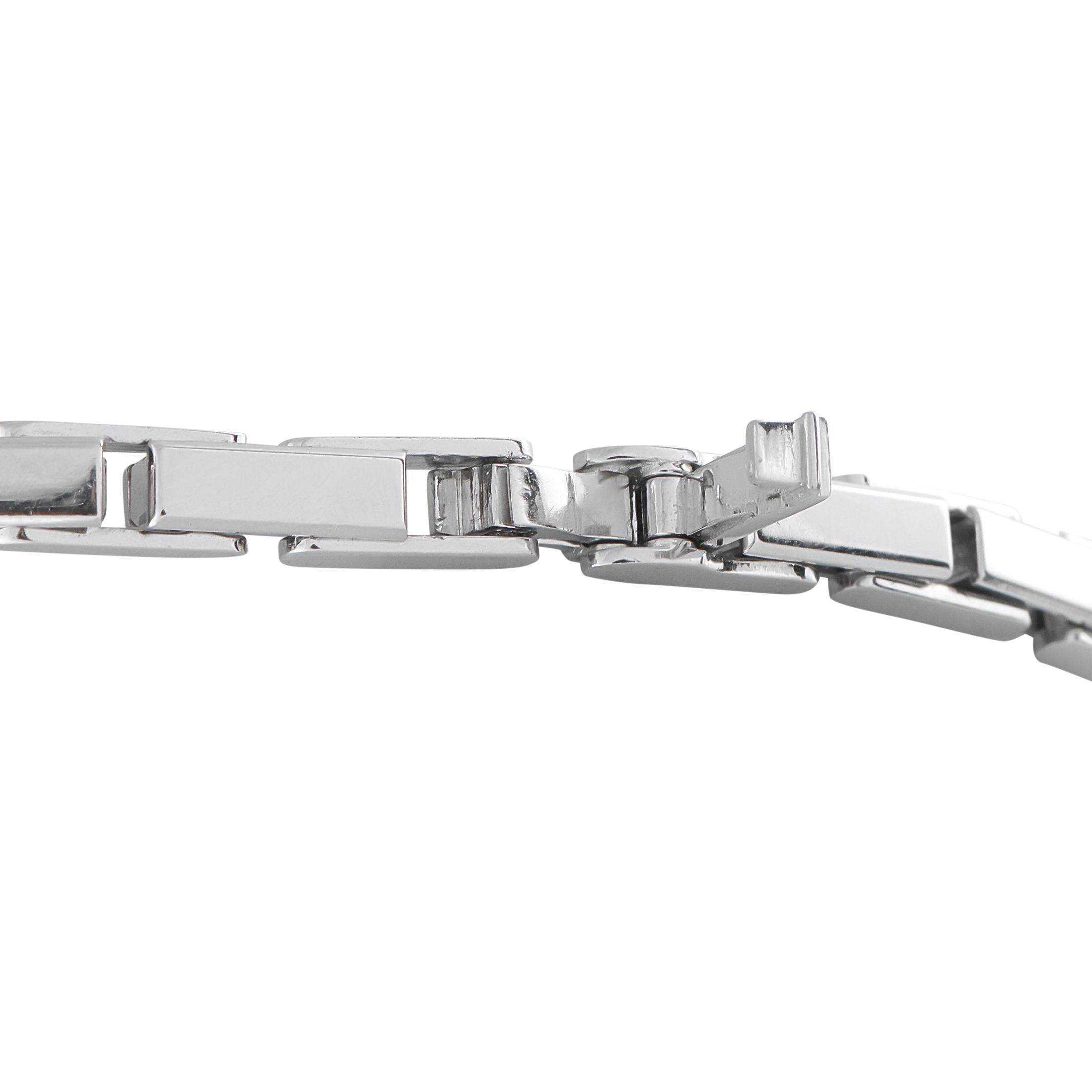 Cartier Agrafe 18K White Gold Diamond and Pearl Necklace