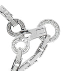 Cartier Agrafe 18K White Gold Diamond and Pearl Necklace