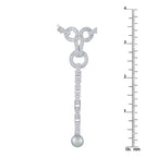 Cartier Agrafe 18K White Gold Diamond and Pearl Necklace