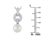 Cartier Himalia 18K White Gold Diamond and Pearl Pendant