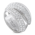 Cartier Panthère Griffe 18K White Gold Diamond Ring - Cartier’s Panthère Griffe features the legendary panther motif through this ring, designed with a sleek bypass of overlapping