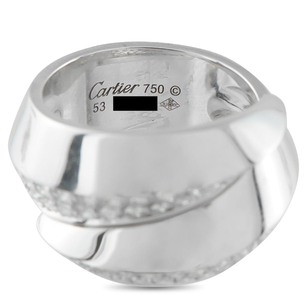 Cartier Panthère Griffe 18K White Gold Diamond Ring
