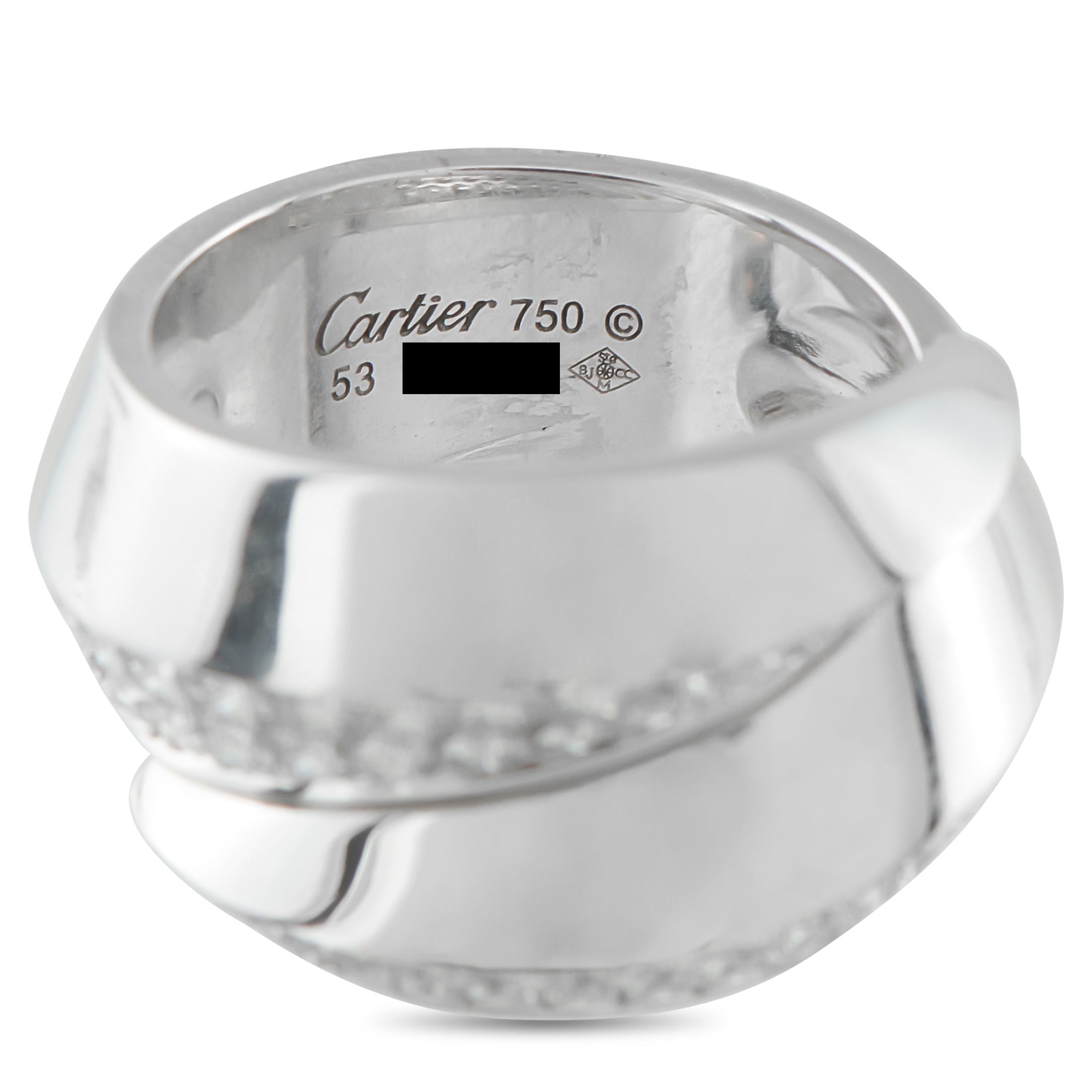 Cartier Panthère Griffe 18K White Gold Diamond Ring