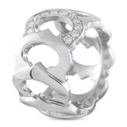Cartier C de  18K White Gold Diamond Ring