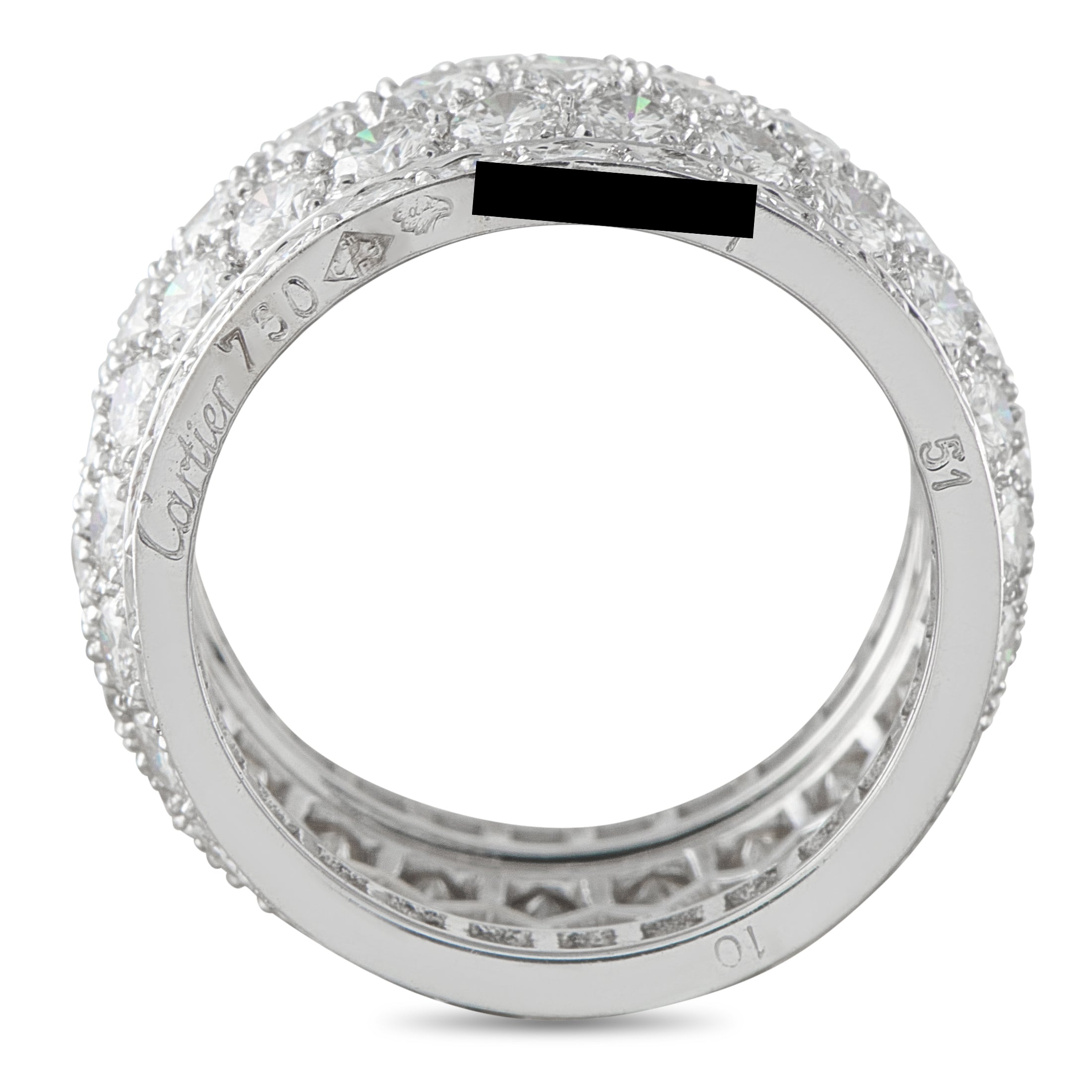 Cartier Nigeria 18K White Gold 5.50ct Diamond Ring