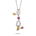 Cartier 18K White Gold Muti-Gemstone Necklace