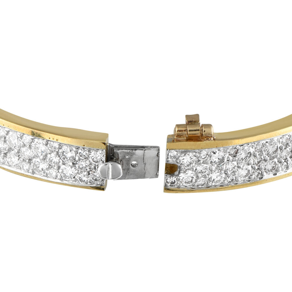Cartier 18K Yellow Gold Diamond Bangle Bracelet