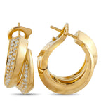 CartierPanthere Griffe 18K Yellow Gold Diamond Earrings