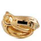 CartierPanthere Griffe 18K Yellow Gold Diamond Earrings