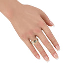 Cartier 18K Yellow Gold 0.65 ct Diamond Wide Band Ring