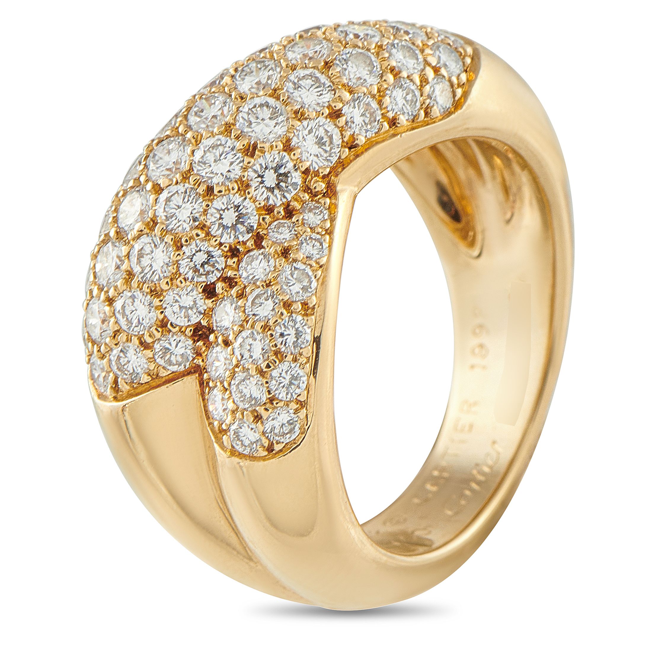 Cartier18K Yellow Gold 1.75ct Diamond Ring