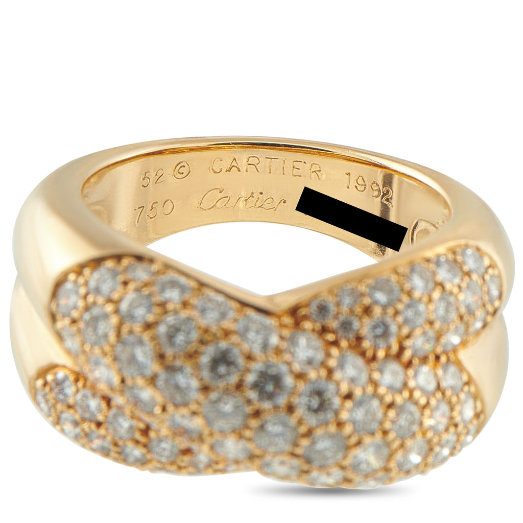 Cartier18K Yellow Gold 1.75ct Diamond Ring