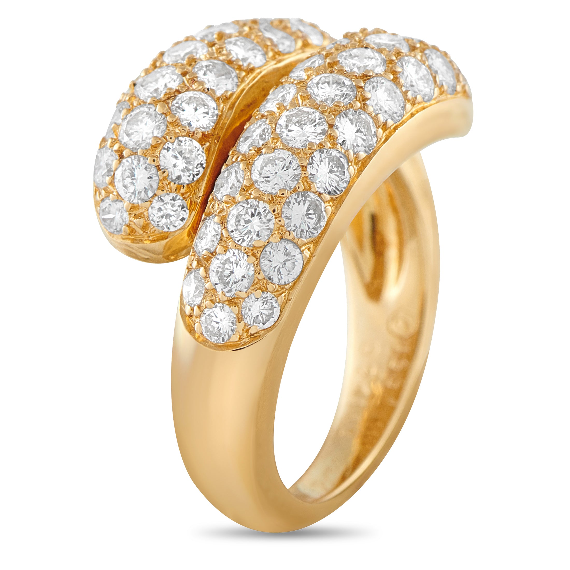 Cartier Vintage 18K Yellow Gold 2.41ct Diamond Ring