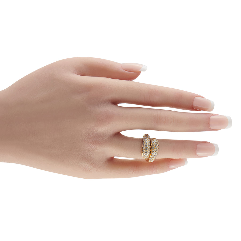 Cartier Vintage 18K Yellow Gold 2.41ct Diamond Ring