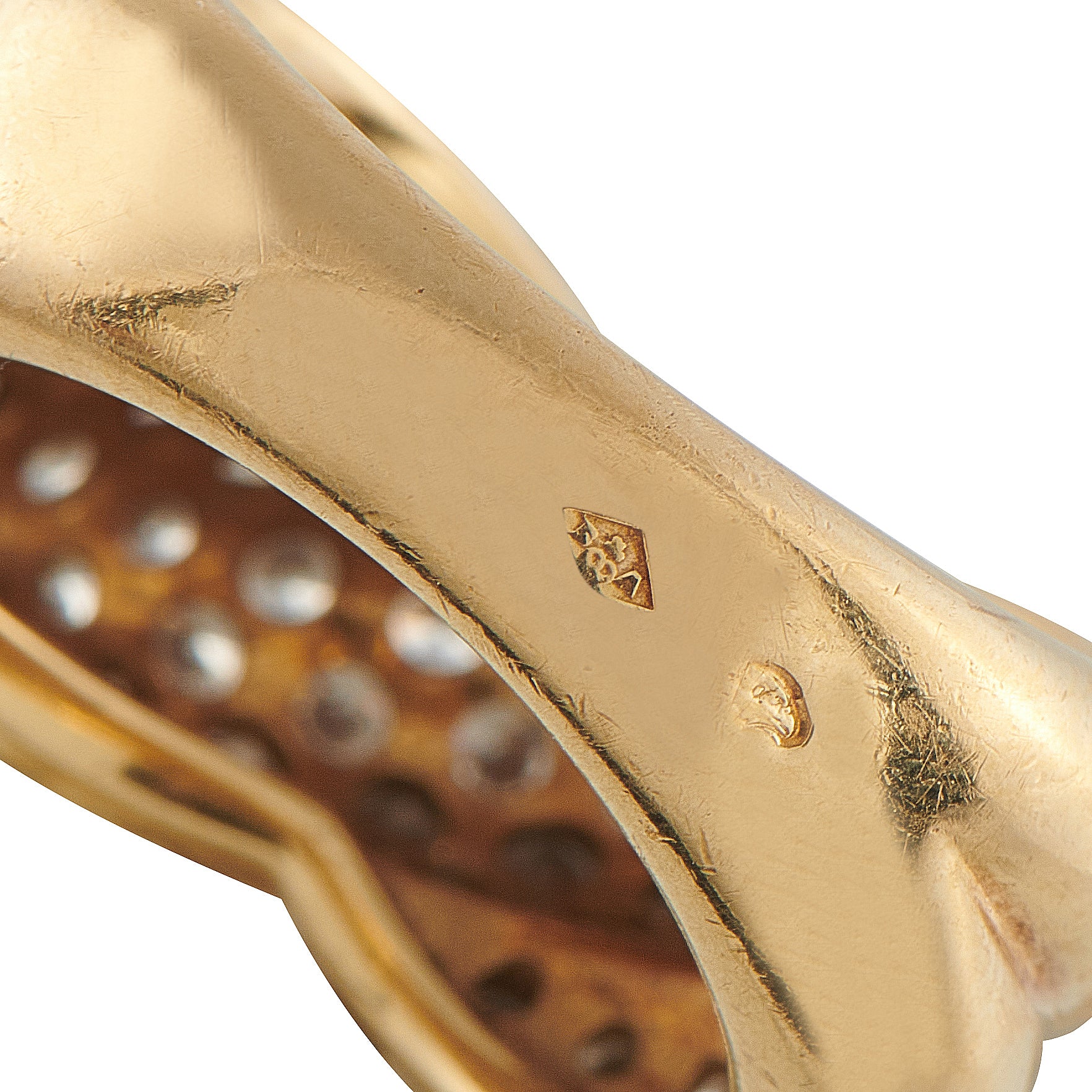 Cartier 18K Yellow Gold 1.75ct Diamond Ring