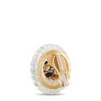 Cartier 18K Yellow Gold 2.70ct Diamond Rock Crystal and Onyx Earrings